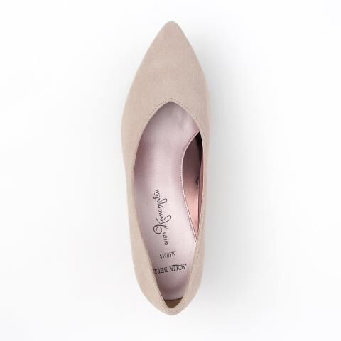 銀座かねまつ「LSBF1983DPT1GRE　【防水】【本革】【Bウィズ】アクアベルスレンダーパンプス」|パンプス|