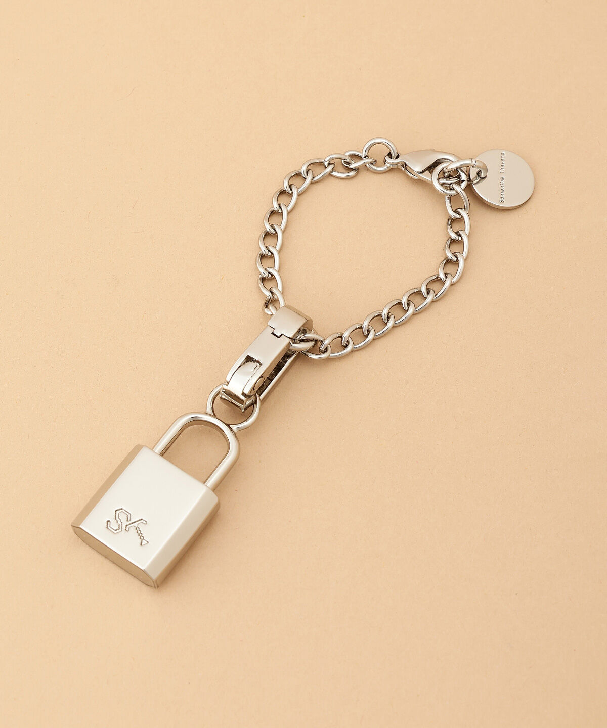 Samantha Thavasa「パドロックロゴチャーム（シルバー）」|チャーム・キーホルダー|シルバー