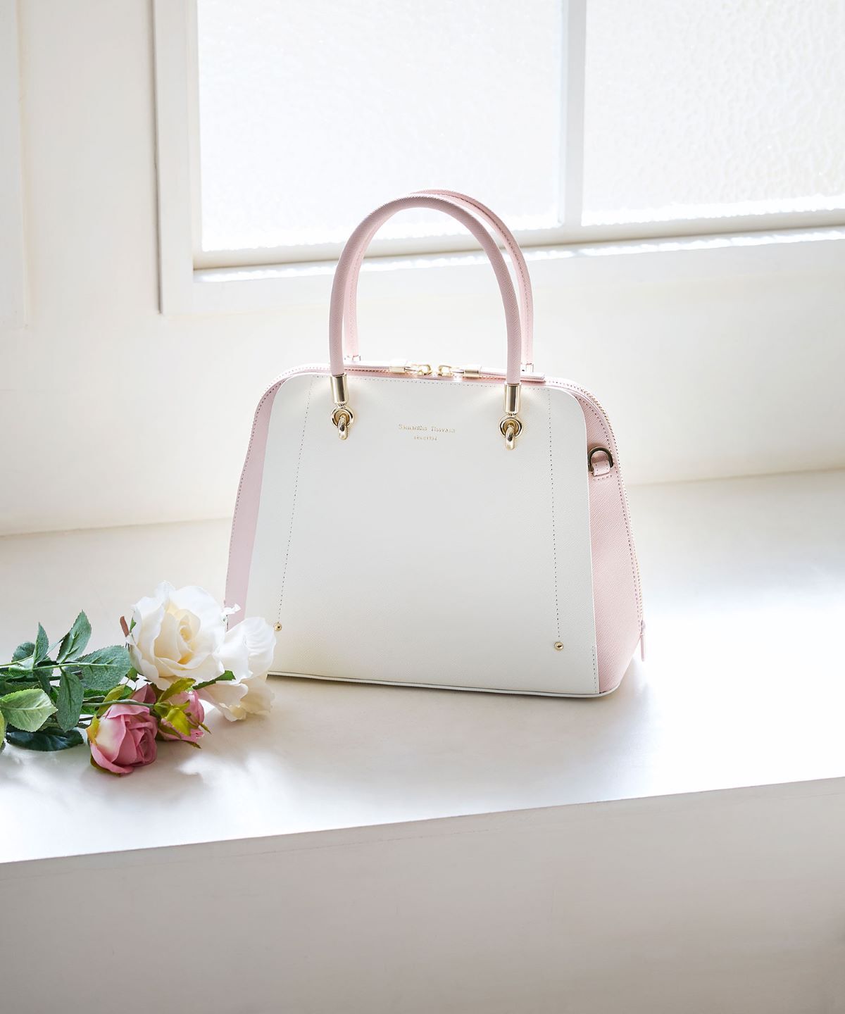 Samantha Thavasa「新アベクトワ バイカラー ハンドバッグ」|ハンドバッグ|