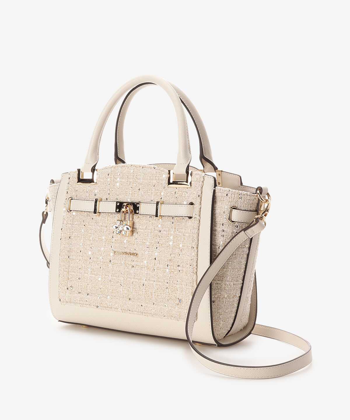 Samantha Vega「ツイードベルトビジューハンドバッグ」|ハンドバッグ|