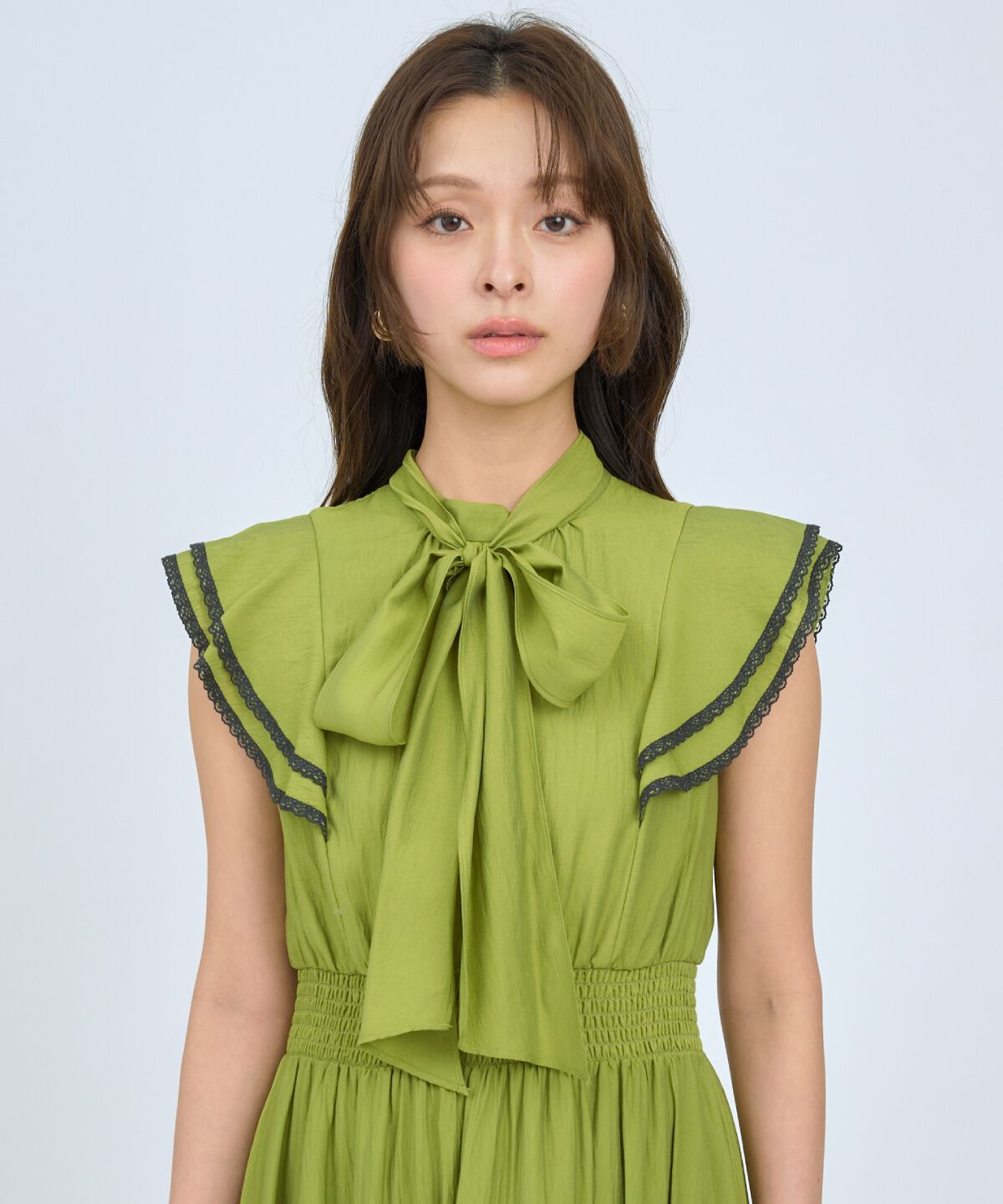 アンドクチュール「レーストリミングティアードワンピース」|ワンピース|