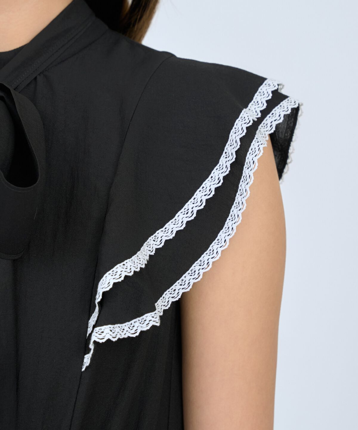 アンドクチュール「レーストリミングティアードワンピース」|ワンピース|