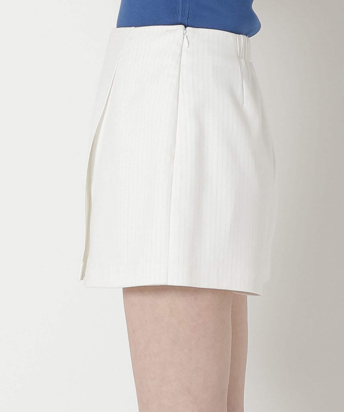 REDYAZEL「ラメストライプラップミニスカパン」|キュロット|