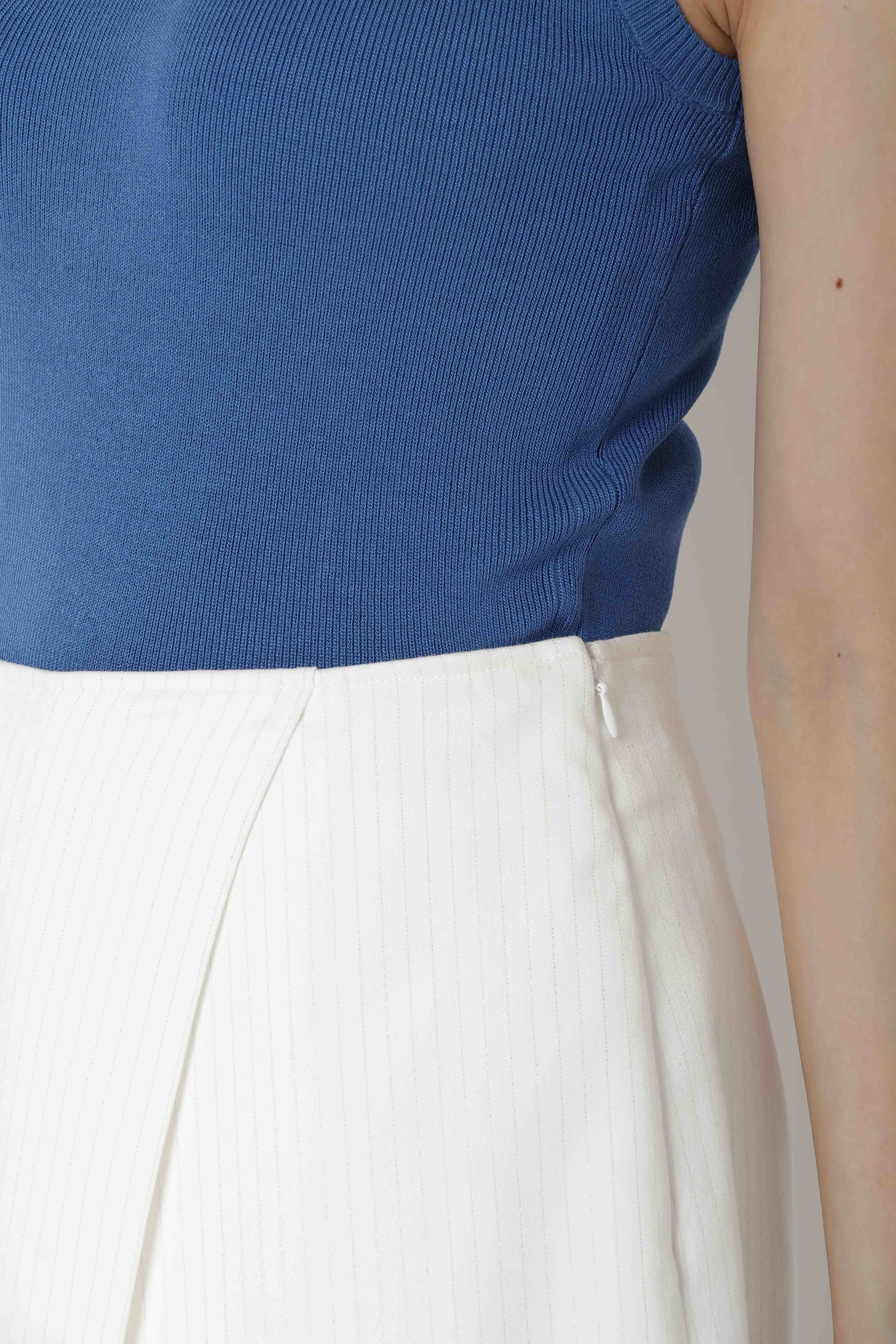 REDYAZEL「ラメストライプラップミニスカパン」|キュロット|