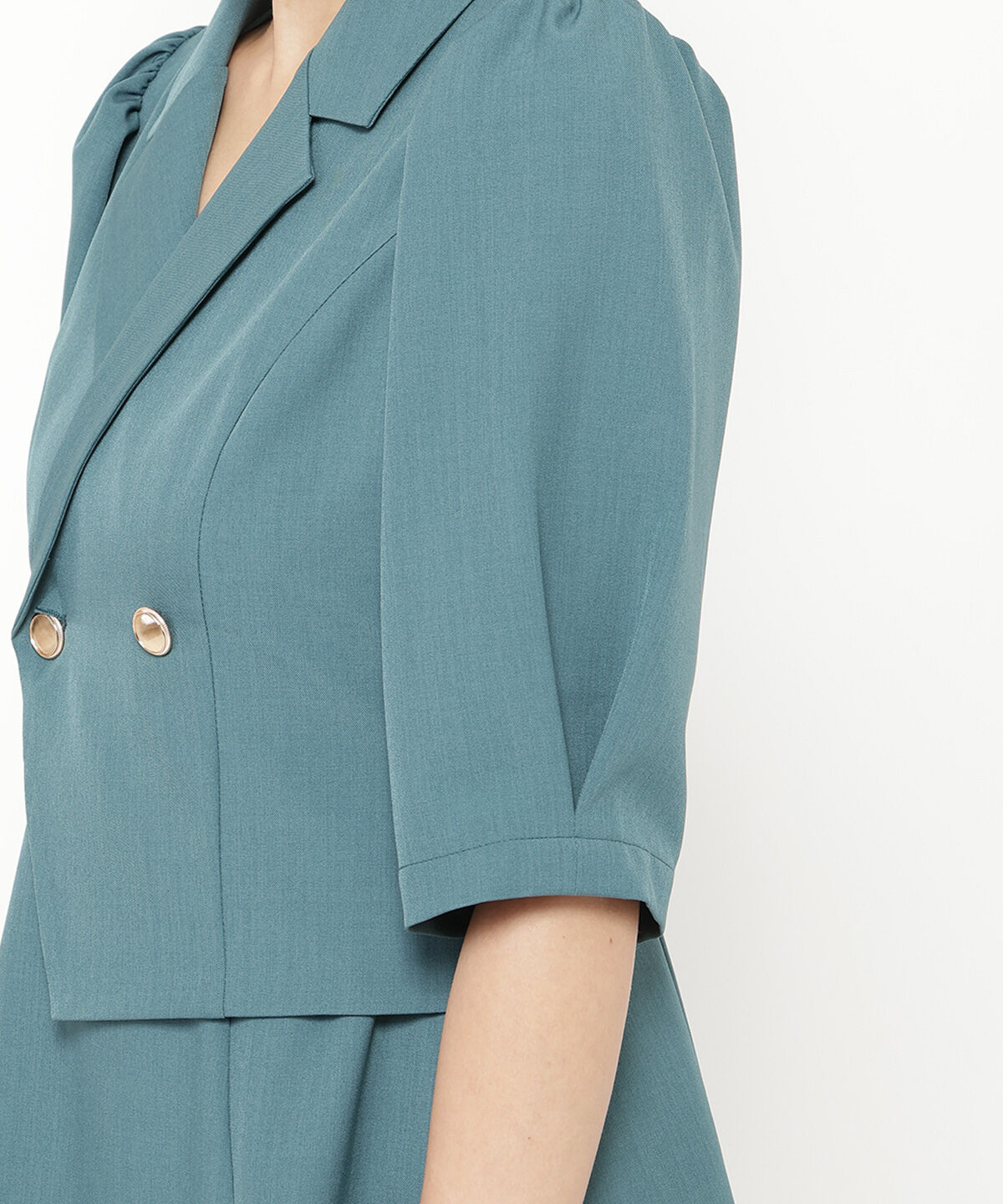 REDYAZEL「ジャケットレイヤードアシメミニワンピース」|ワンピース|