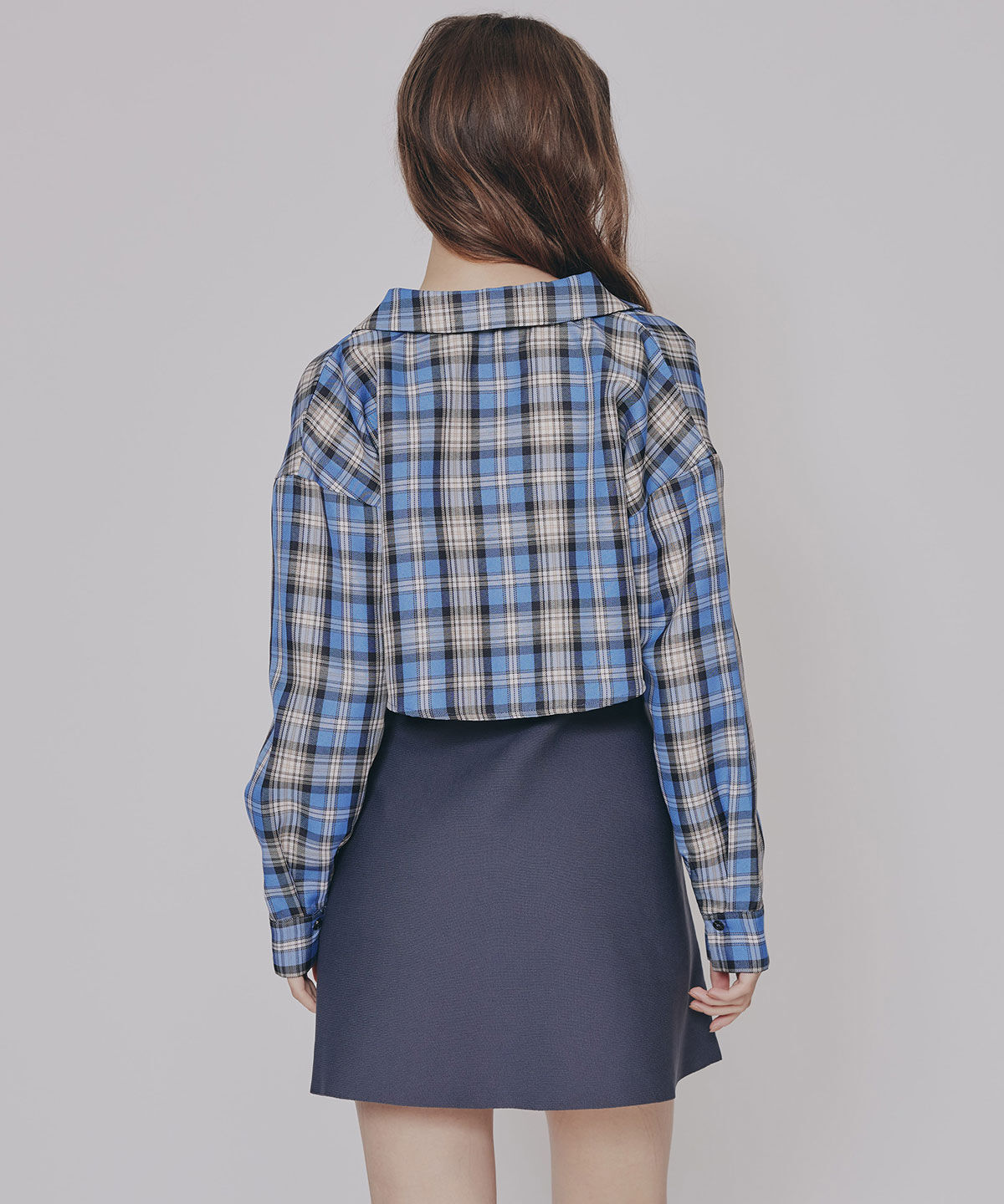 REDYAZEL「チェックショートシャツ&times;ニットミニワンピース」|ワンピース|