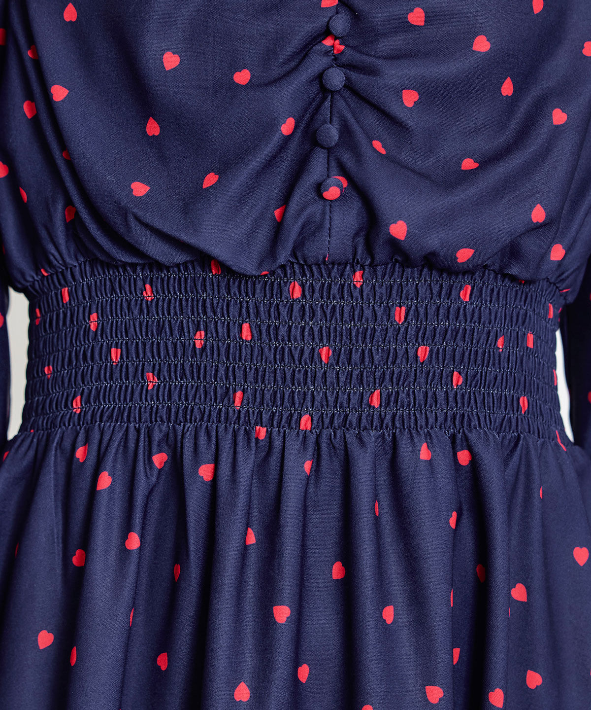 REDYAZEL「Love Me Heart ギャザーリボンロングフレアワンピース」|ワンピース|