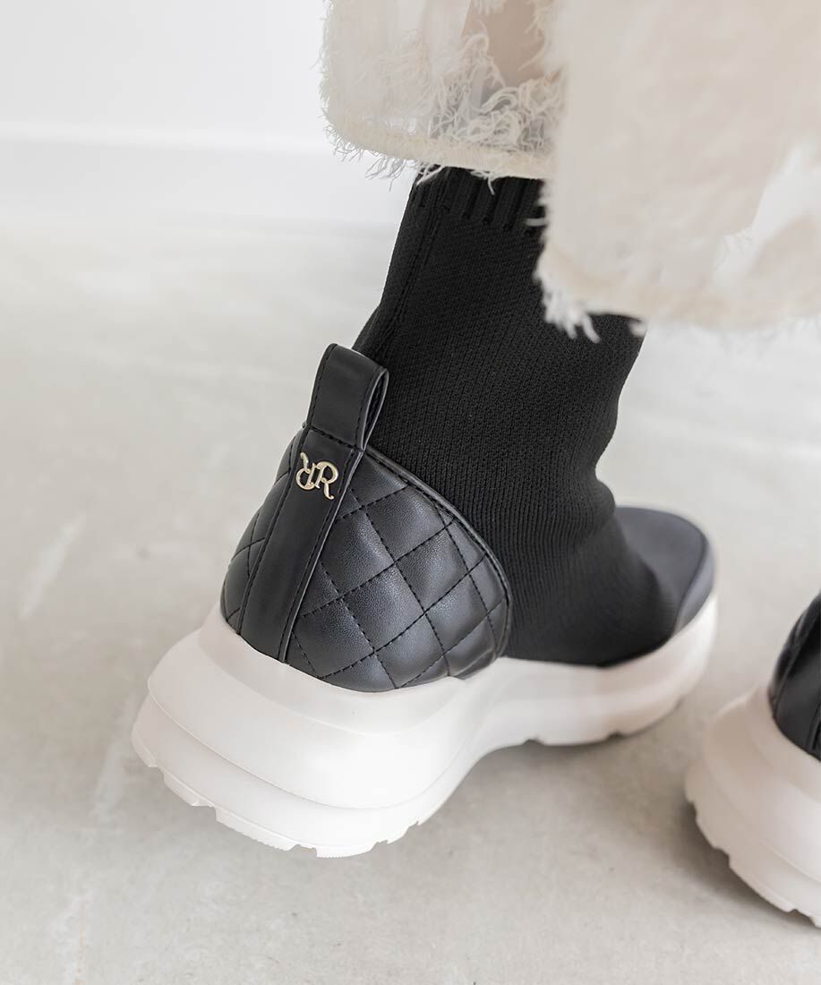  「【SUSTAINABLE】ボリュームソールソックススニーカー」|スニーカー|