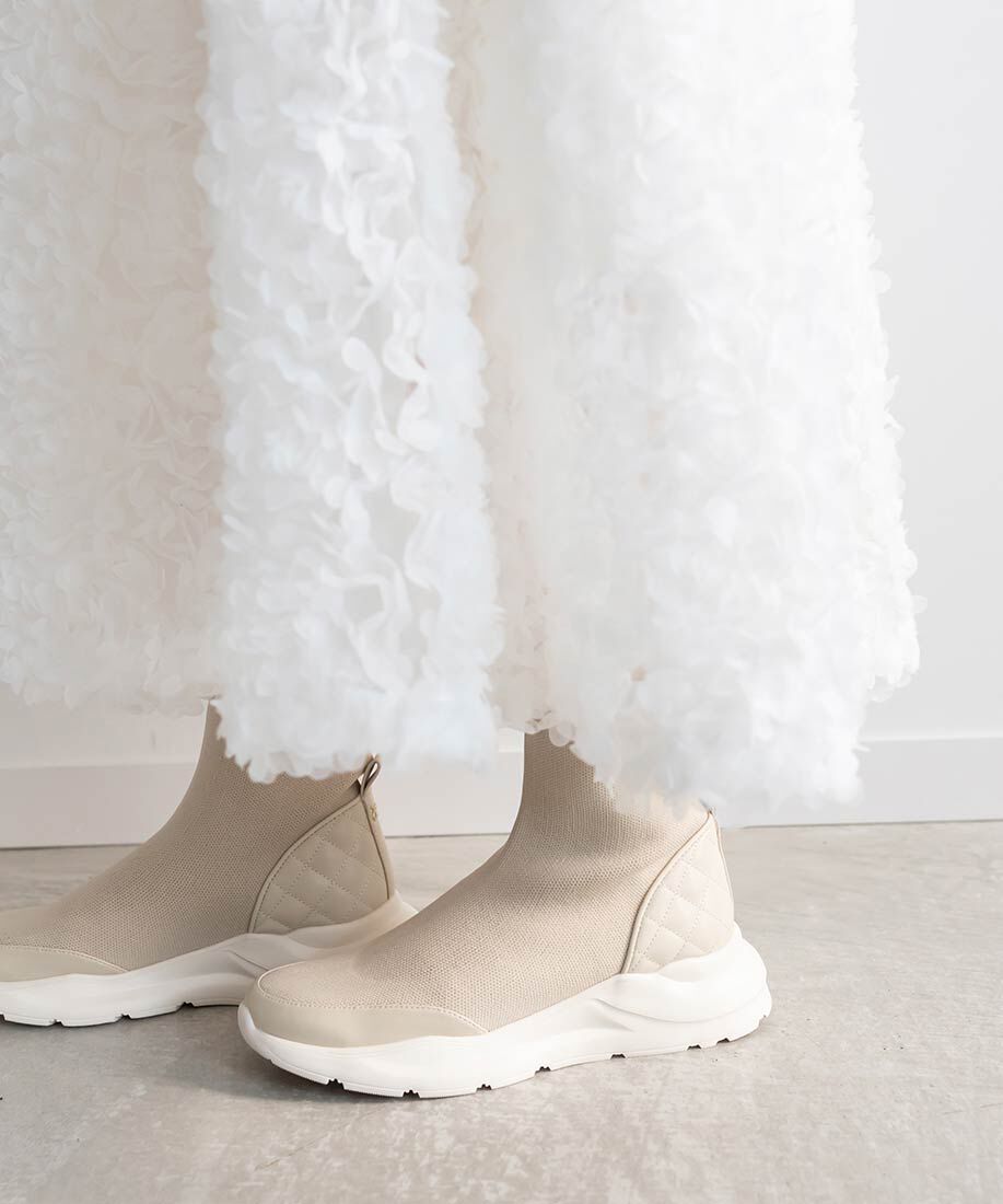  「【SUSTAINABLE】ボリュームソールソックススニーカー」|スニーカー|