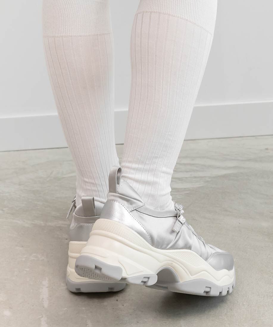  「ビジューベルトレースアップスニーカー」|スニーカー|