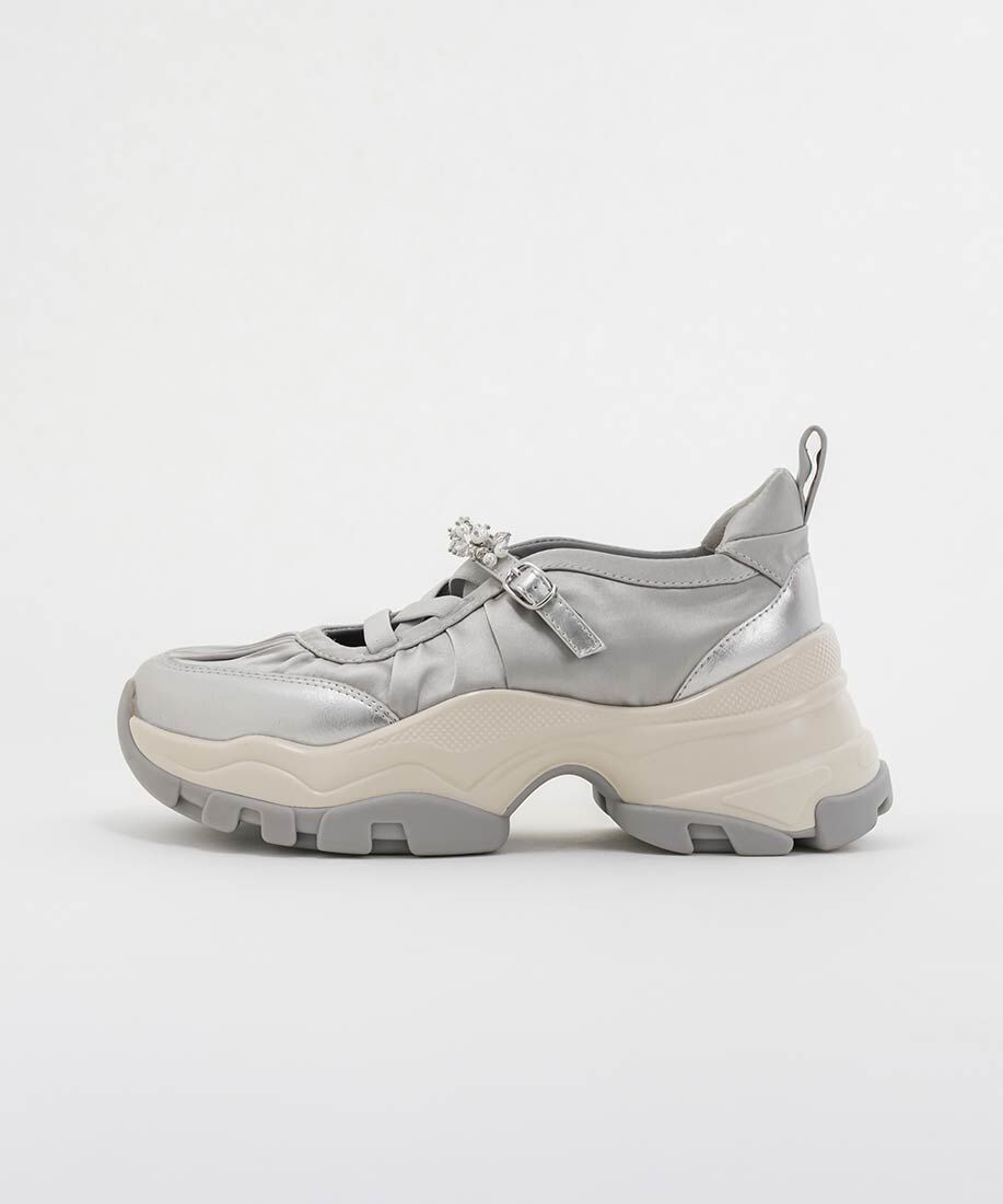  「ビジューベルトレースアップスニーカー」|スニーカー|