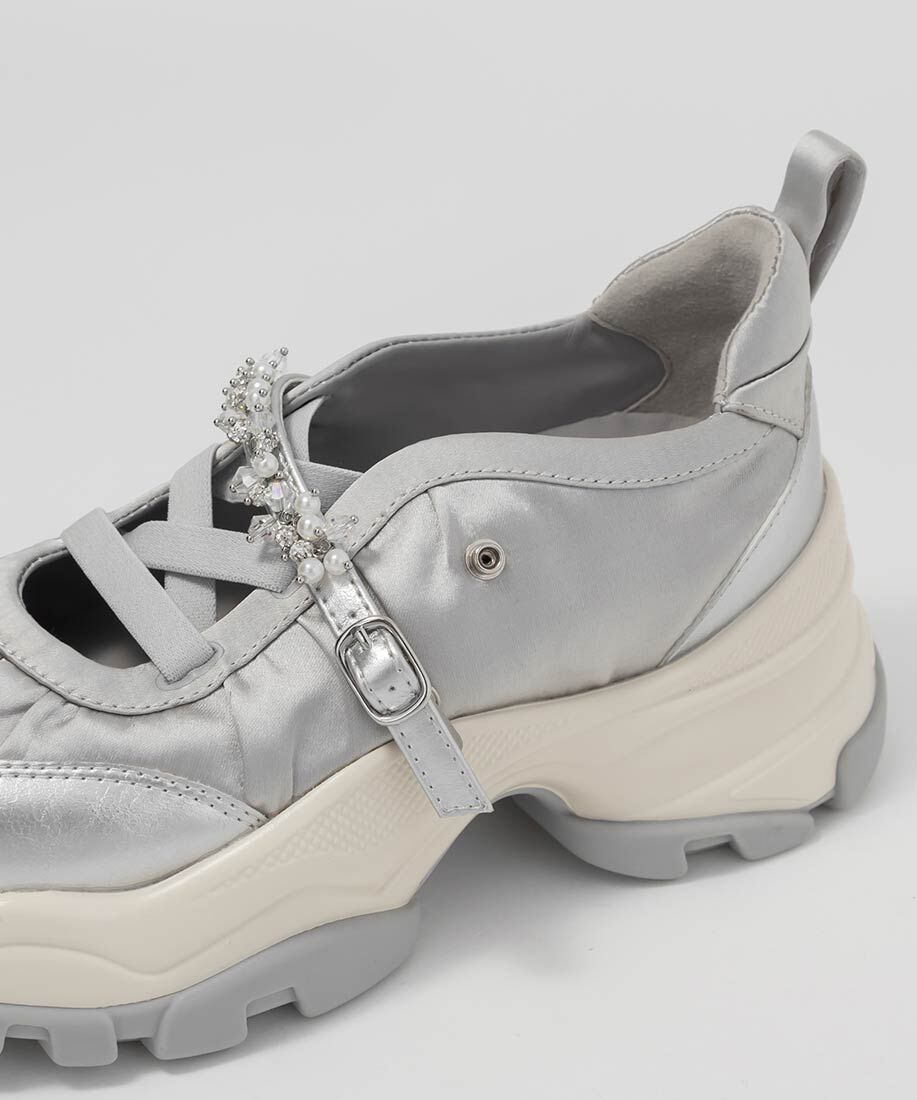  「ビジューベルトレースアップスニーカー」|スニーカー|