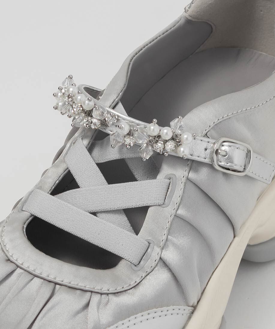  「ビジューベルトレースアップスニーカー」|スニーカー|