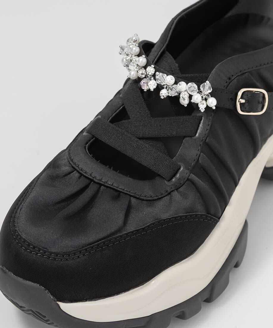  「ビジューベルトレースアップスニーカー」|スニーカー|