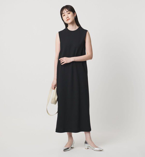 UNITED ARROWS「Drapy タック ノースリーブワンピース ‐ウォッシャブル‐」|ワンピース|