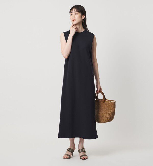UNITED ARROWS「Drapy タック ノースリーブワンピース ‐ウォッシャブル‐」|ワンピース|
