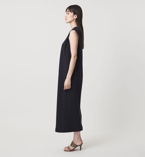 UNITED ARROWS「Drapy タック ノースリーブワンピース ‐ウォッシャブル‐」|ワンピース|