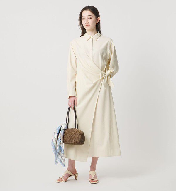 UNITED ARROWS「ドレープ ギャザー ワンピース ‐ウォッシャブル‐」|ワンピース|