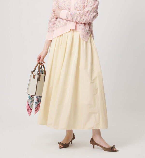 UNITED ARROWS「タフタ ボリューム ギャザースカート」|スカート|