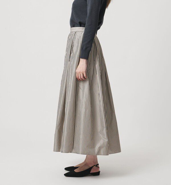 UNITED ARROWS「タフタ ボリューム ギャザースカート」|スカート|