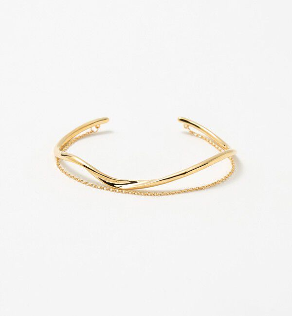 UNITED ARROWS「ライン&チェーン バングル」|ブレスレット・バングル|