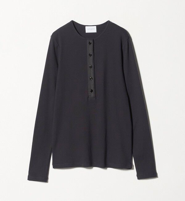 UNITED ARROWS「コットン フライス ヘンリーネック ロング Tシャツ」|Tシャツ・カットソー|