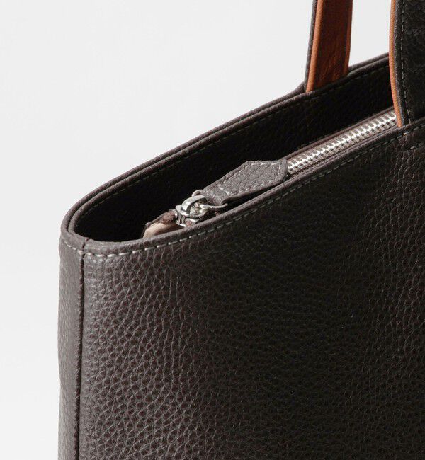 UNITED ARROWS green label relaxing「シボ レザーライク ジップ トート バッグ」|トートバッグ|
