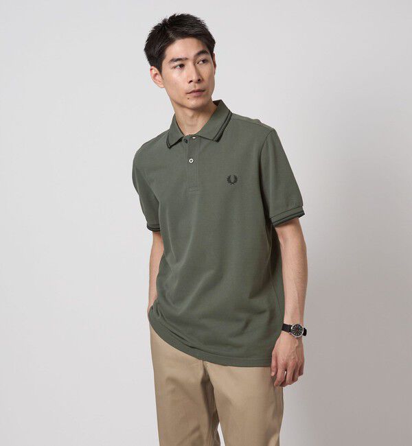 UNITED ARROWS green label relaxing「＜FRED PERRY＞ツインティップ ポロシャツ」|ポロシャツ|DK.GREEN