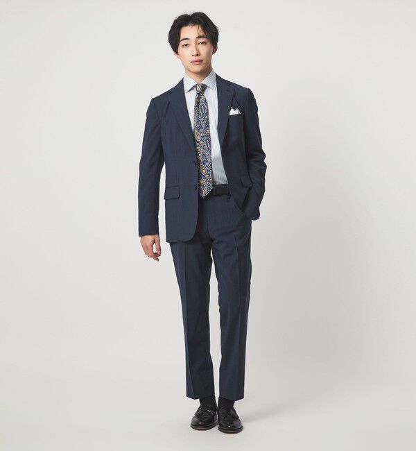 UNITED ARROWS green label relaxing「コットン ストライプ ワイドカラー ドレスシャツ -イージーアイロン-」|シャツ・ブラウス|