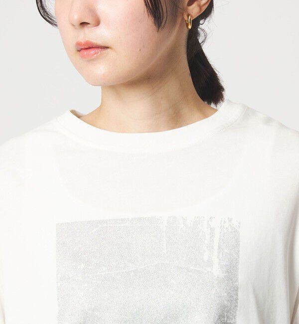 UNITED ARROWS green label relaxing「【WEB限定】＜at ease＞メタリックプリント ロングスリーブ カットソー」|Tシャツ・カットソー|