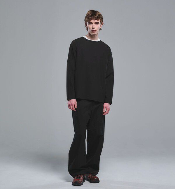 UNITED ARROWS green label relaxing「KIVANC ノーカラー 長袖 Tシャツ」|Tシャツ・カットソー|