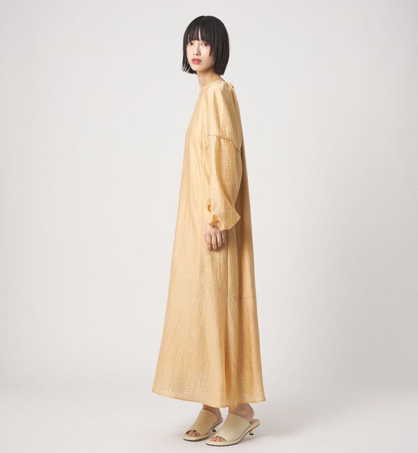 EMMEL REFINES「＜EMMEL REFINES＞EM バックリボン パイピング パフスリーブ ワンピース」|ワンピース|