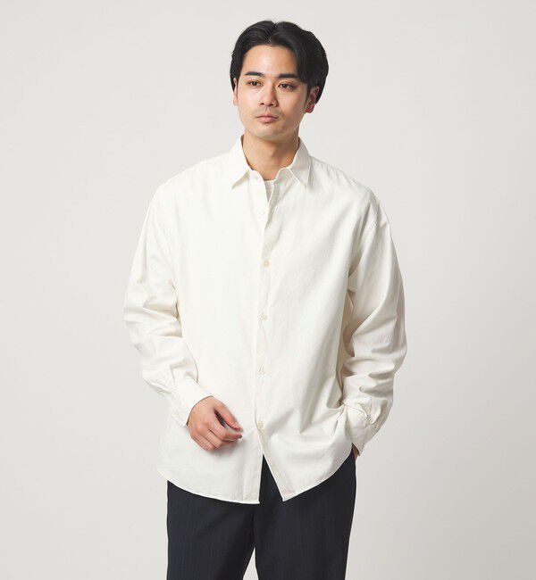 UNITED ARROWS green label relaxing「FINE BASIC スビン オックスフォード ジャストルーズ シャツ」|シャツ・ブラウス|