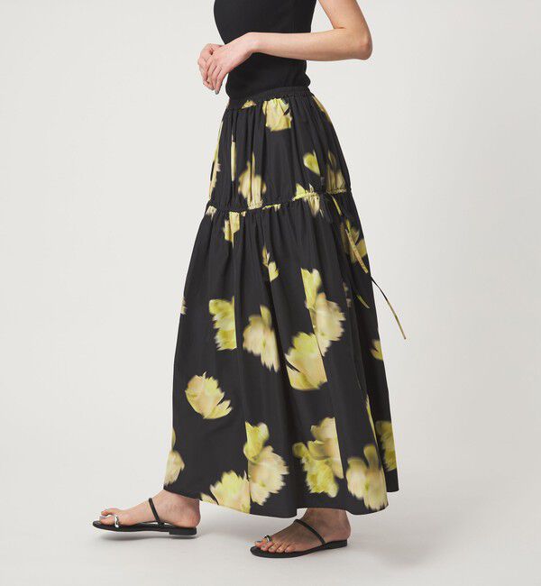 EMMEL REFINES「＜EMMEL REFINES＞EM ビッグフラワー ギャザー フレアスカート」|スカート|