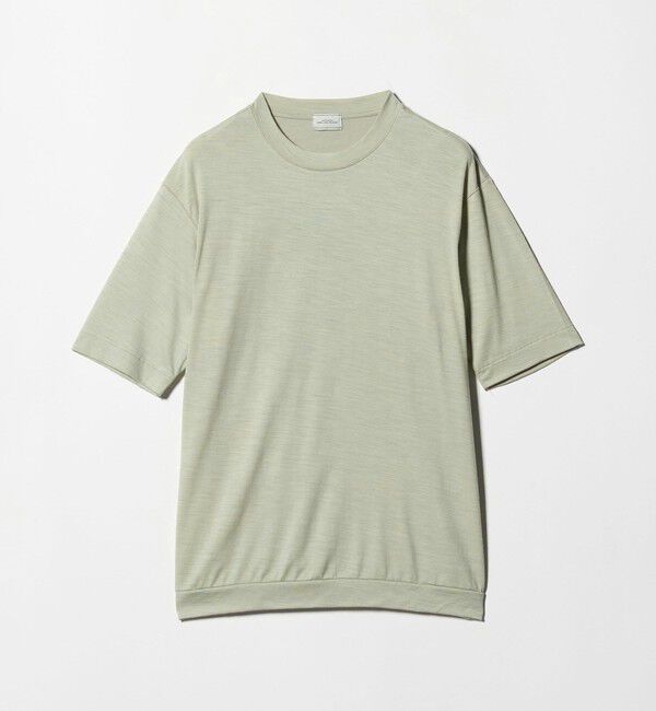 UNITED ARROWS green label relaxing「ウールナイロン テーラード クルーネック Tシャツ ウールT」|Tシャツ・カットソー|BEIGE