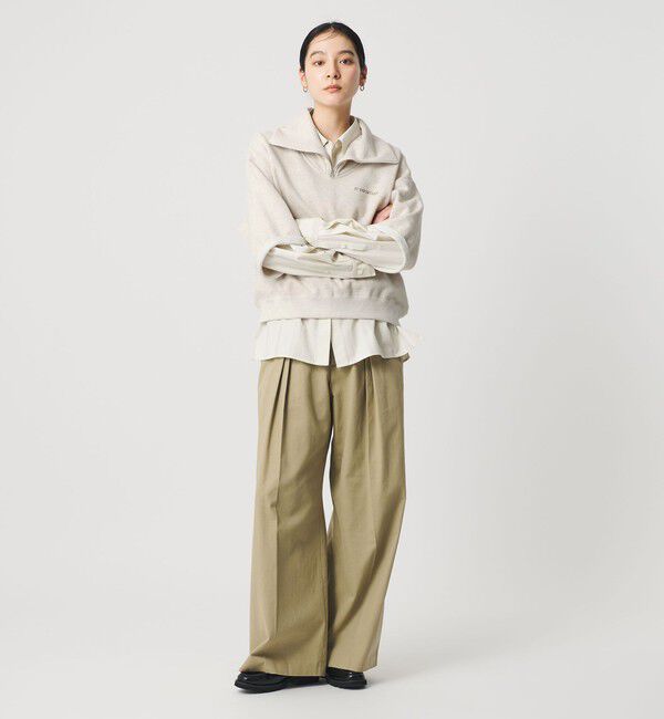 BEAUTY&YOUTH UNITED ARROWS「【別注】＜Americana＞ジップ ショートスリーブ スウェットプルオーバー」|スウェット・ジャージ|