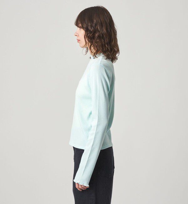 STEVEN ALAN「＜Steven Alan＞ドット リブ フリル プルオーバー」|Tシャツ・カットソー|