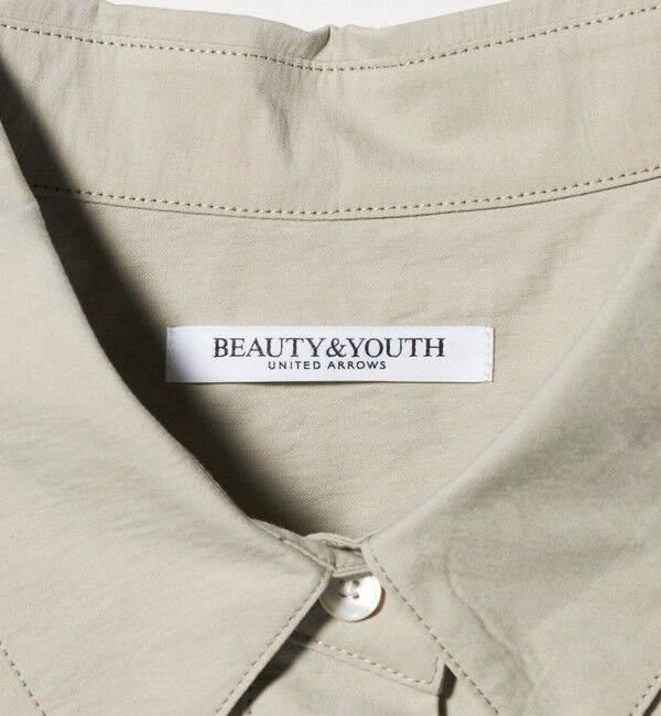 BEAUTY&YOUTH UNITED ARROWS「コットンナイロン ミニ シャツワンピース」|ワンピース|