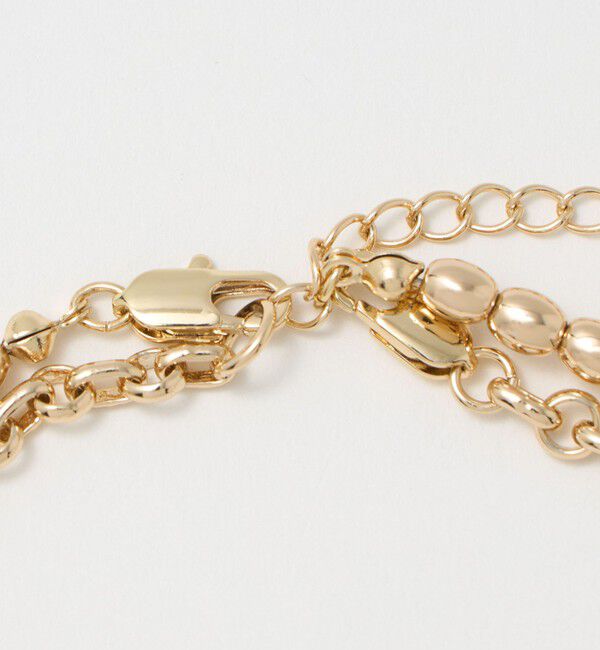 BEAUTY&YOUTH UNITED ARROWS「2連 ミックスチェーン 3WAY ネックレス」|ネックレス|