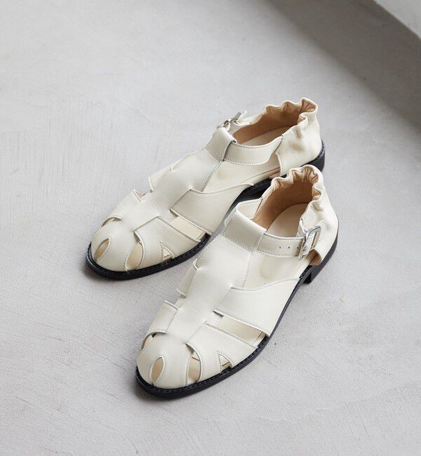 BEAUTY&YOUTH UNITED ARROWS「ギャザー グルカサンダル」|サンダル|OFF WHITE