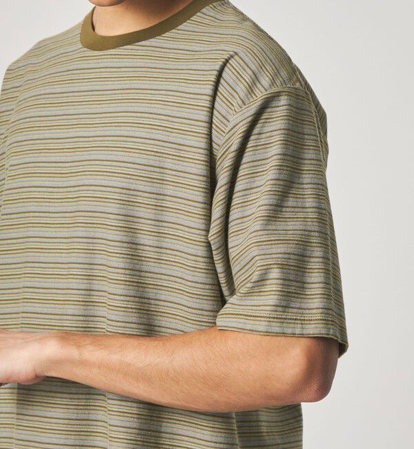 STEVEN ALAN「＜Steven Alan＞ オーガニックコットン マルチボーダー ショートスリーブ Tシャツ」|Tシャツ・カットソー|