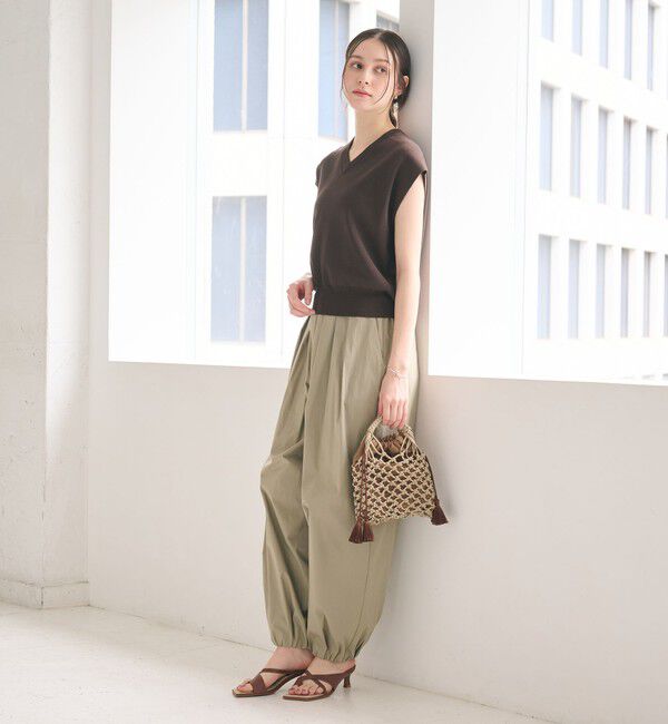 BEAUTY&YOUTH UNITED ARROWS「フルニードル フレンチスリーブ ニットプルオーバー ウォッシャブル」|ニット・セーター|