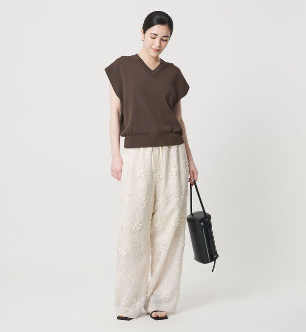 BEAUTY&YOUTH UNITED ARROWS「フルニードル フレンチスリーブ ニットプルオーバー ウォッシャブル」|ニット・セーター|