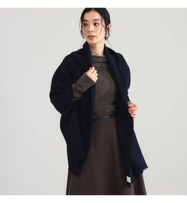 Demi-Luxe BEAMS 「AK+1 / ウール フリンジ ストール」|ストール|