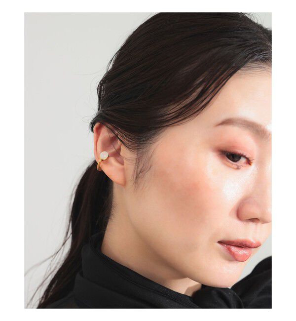 Demi-Luxe BEAMS 「Fruitsjolie / レインボームーンストーン イヤーカフ」|その他|ﾚｲﾝﾎﾞﾑｰﾝｽﾄｰﾝ