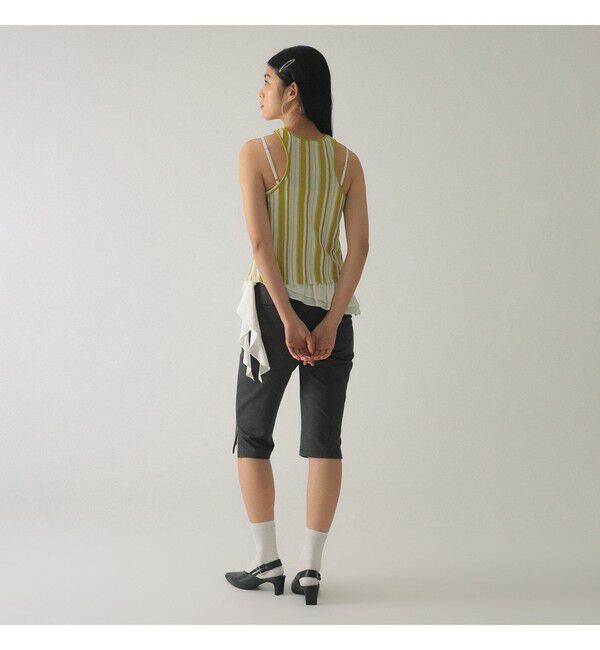 Ray BEAMS 「マルチストライプ ニット キャミソール」|キャミソール|