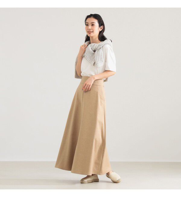Demi-Luxe BEAMS 「ナチュラル オックス フレア スカート」|スカート|