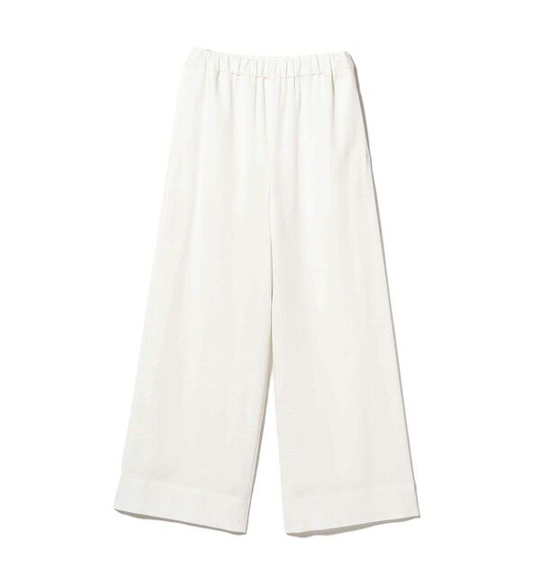 Demi-Luxe BEAMS 「リヨセル ナイロン イージーパンツ」|チノ|WHITE