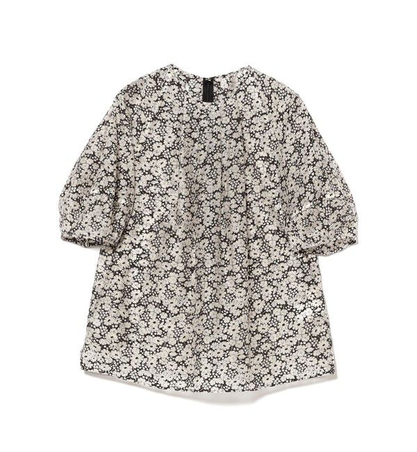Demi-Luxe BEAMS 「フラワー ランタンスリーブ プルオーバー」|シャツ・ブラウス|FLOWER_PRINT