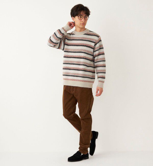 SHIPS Colors 「SHIPS Colors:〈洗濯機可能〉シャギー クルーネック ニット」|ニット・セーター|